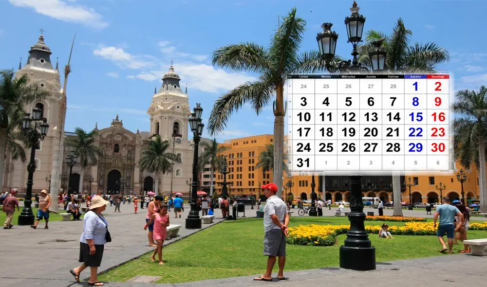 Calendario oficial indica los días feriados en el Perú este 2025. Foto: Composición LR/Andina. Calendario oficial indica los días feriados en el Perú este 2025. Foto: Composición LR/Andina.