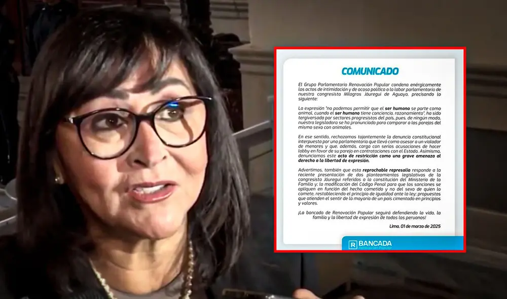 Congresista Jáuregui tuvo declaraciones discriminatorias contra la comunidad LGTBIQ+. Foto: composición LR