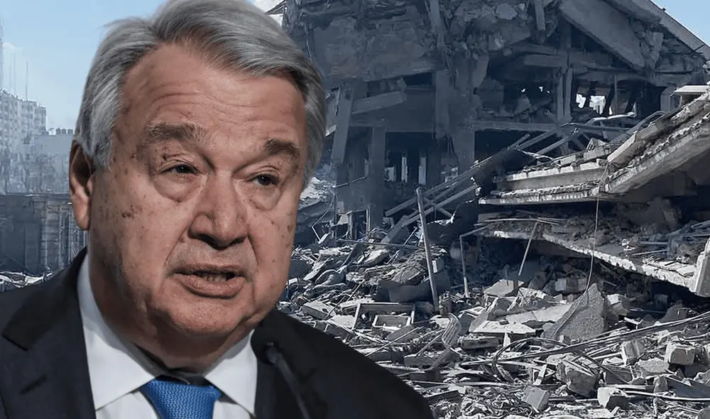 El secretario general de la ONU, Antonio Guterres, instó este sábado a que "se realicen todos los esfuerzos diplomáticos". Foto: Composición LR. El secretario general de la ONU, Antonio Guterres, instó este sábado a que "se realicen todos los esfuerzos diplomáticos". Foto: Composición LR.