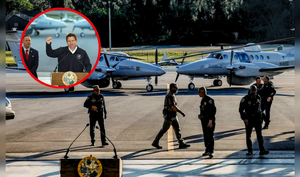 Base militar de Homestead podría albergar migrantes antes de su deportación. Foto: Composición LR/ Miami Herald Base militar de Homestead podría albergar migrantes antes de su deportación. Foto: Composición LR/ Miami Herald