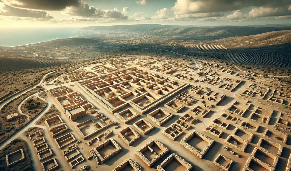 La cultura natufiense descubrió que realizar construcciones cuadradas y rectangulares permiten un uso más eficiente del espacio. Foto: ChatGPT IA