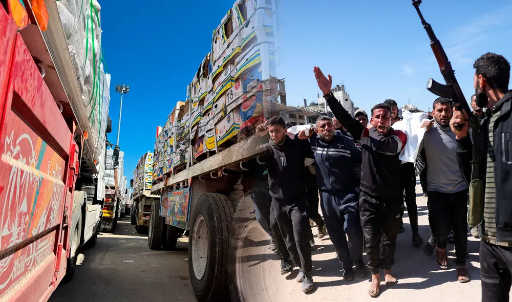 Además de bloquear el ingreso de alimentos, Israel también atacó al norte de la Franja de Gaza. Foto: composición LR / AFP Además de bloquear el ingreso de alimentos, Israel también atacó al norte de la Franja de Gaza. Foto: composición LR / AFP