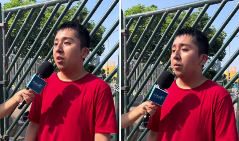 El joven postulante se preparó 10 horas diarias por 6 meses para ingresar a la UNMSM. Foto: composición LR/TikTok/ Aula 20