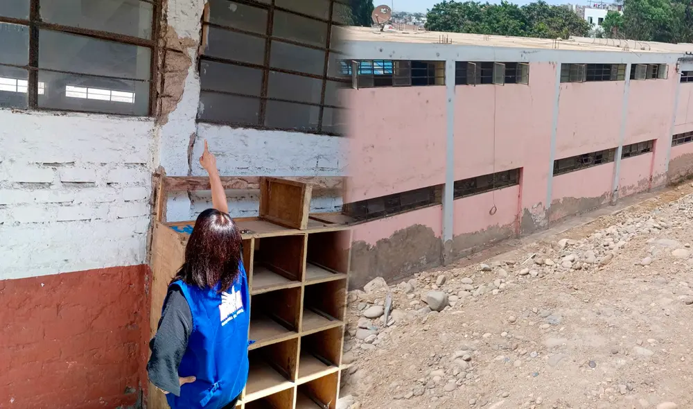 Uno de los planteles más críticos es la institución educativa 7042 Santa Teresa de Villa. Foto: Defensoría