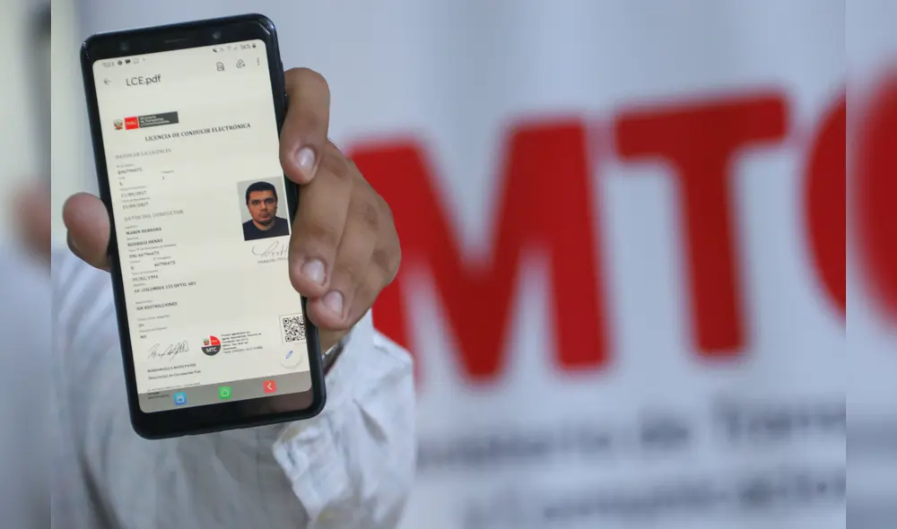 brevete electrónico 2025 es la versión digital de la licencia de conducir en Perú. Foto: Gob Perú brevete electrónico 2025 es la versión digital de la licencia de conducir en Perú. Foto: Gob Perú