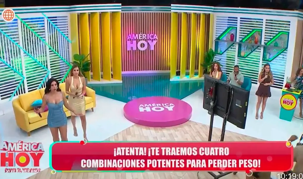 Conductoras de 'América hoy' vivieron momentos de pánico en temblor que se sintió en Lima. Foto: América Televisión.