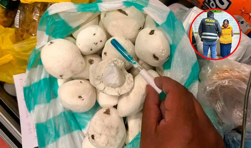 Mujer escondía tres tipos de drogas. Créditos: PNP