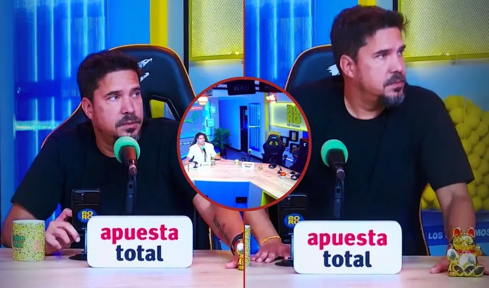 Gabriel Calvo salió huyendo en vivo del estudio de la Roro Network ante el fuerte sismo en Lima y en redes dicen: "Si soy". Foto: composición LR/CapturaCarlosOrozco.