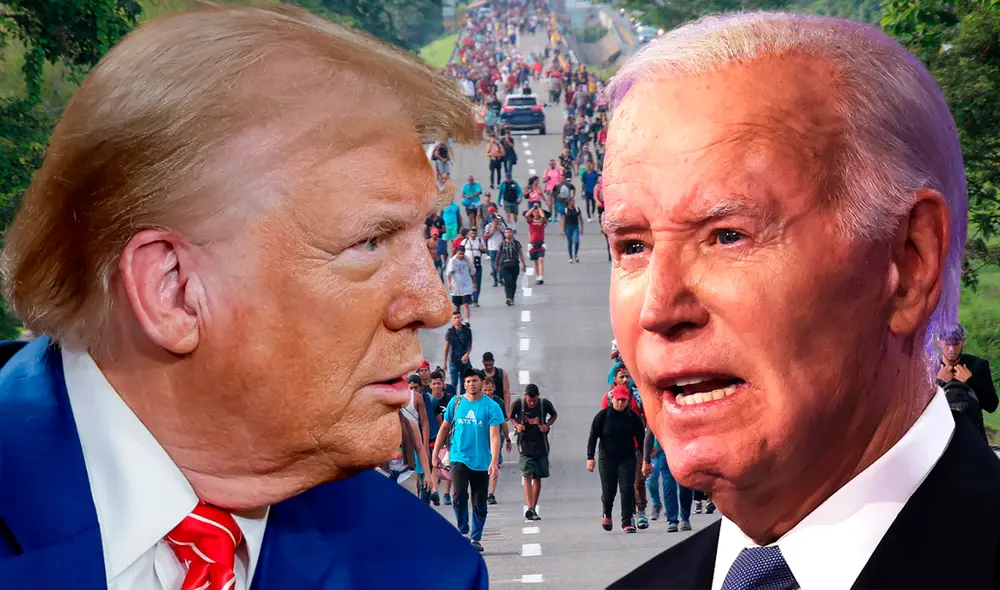 Estudio de CNN revela cambios significativos en la política migratoria de EE. UU. durante los gobiernos de Trump y Biden. Foto: composición LR