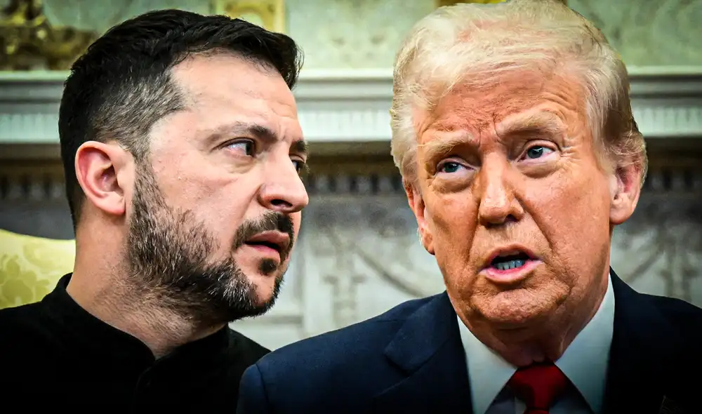 Trump y Zelensky discutieron en la Casa Blanca, el último 28 de febrero. Foto: composición LR / AFP