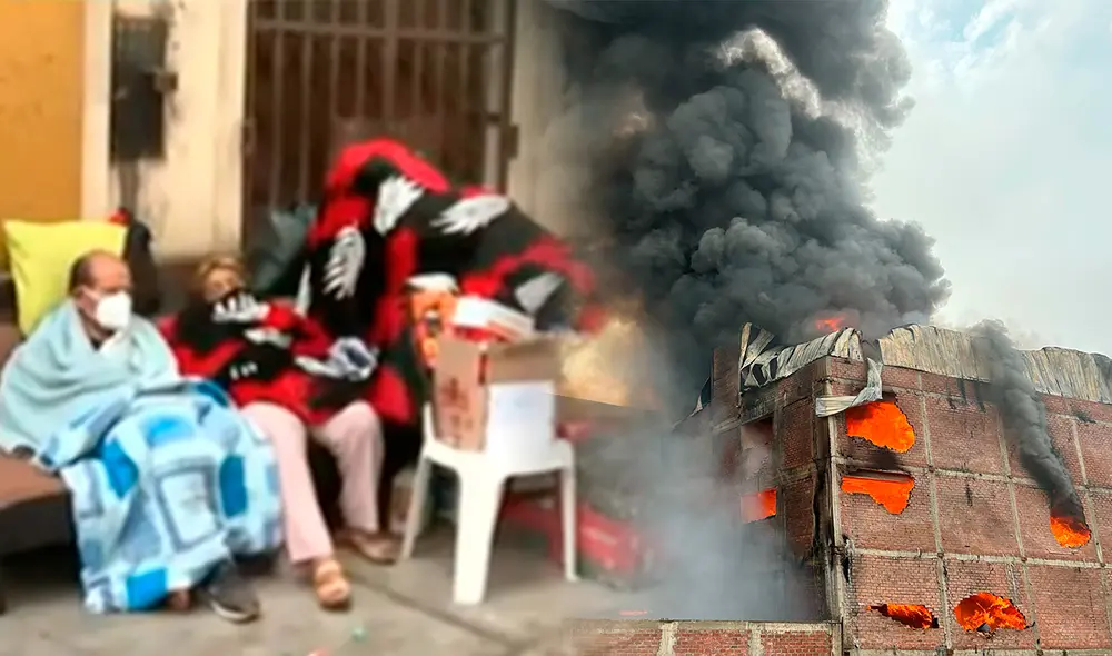 Vecinos de Barrios Altos en Cercado de Lima evacuan tras siniestro. Foto: composición LR/Latina Vecinos de Barrios Altos en Cercado de Lima evacuan tras siniestro. Foto: composición LR/Latina