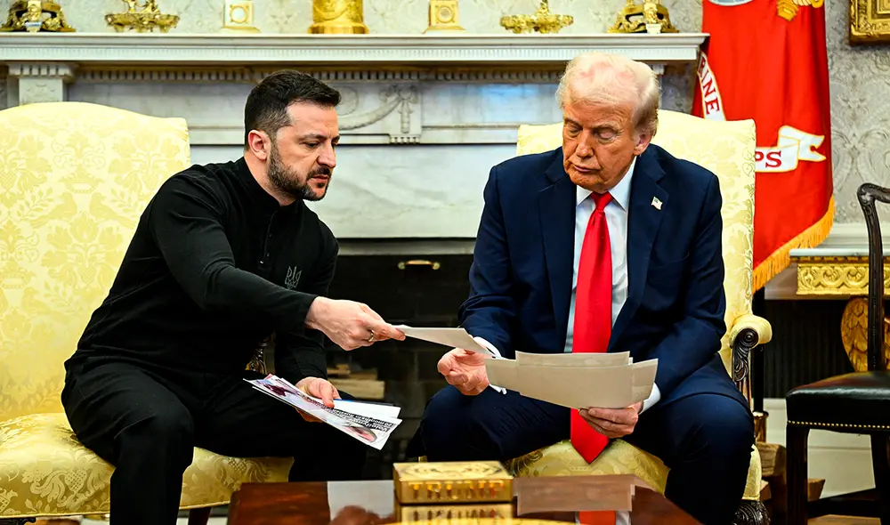 Estados Unidos y Ucrania negocian un acuerdo para la explotación conjunta de recursos minerales en territorio ucraniano. Foto: AFP.