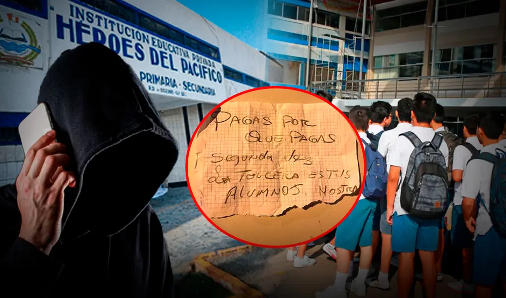 A pocas semanas del inicio del año escolar, las extorsiones contra instituciones continúan. Foto: Composición LR