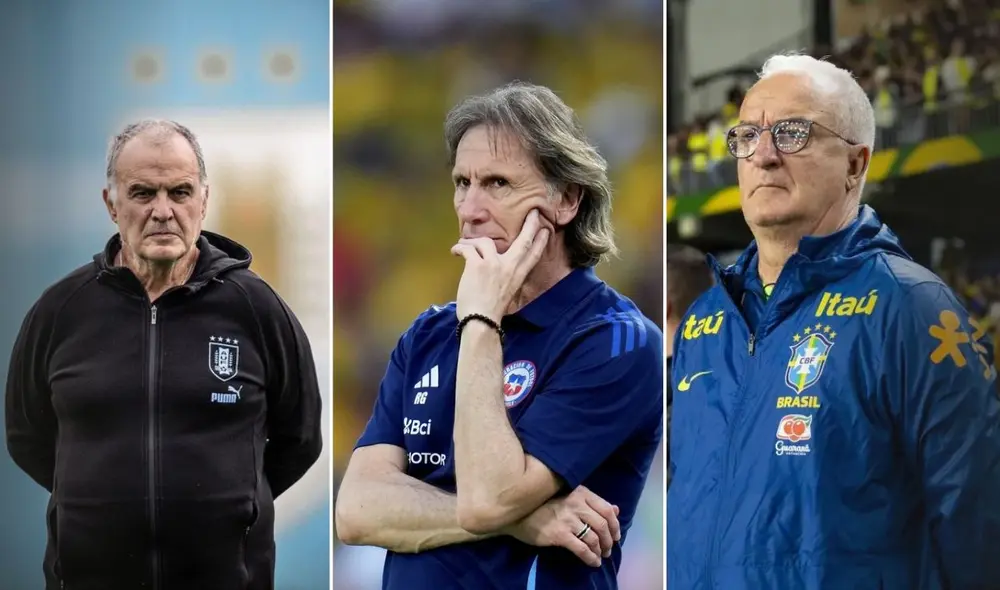 Este entrenador de fútbol gana US$ 4 millones y es el mejor pagado de Sudamérica: su equipo no es primero en las Eliminatorias. Foto: composición LR/AP Photo/Fernando Vergara/AUF/IMAGO/Agencia-MexSport