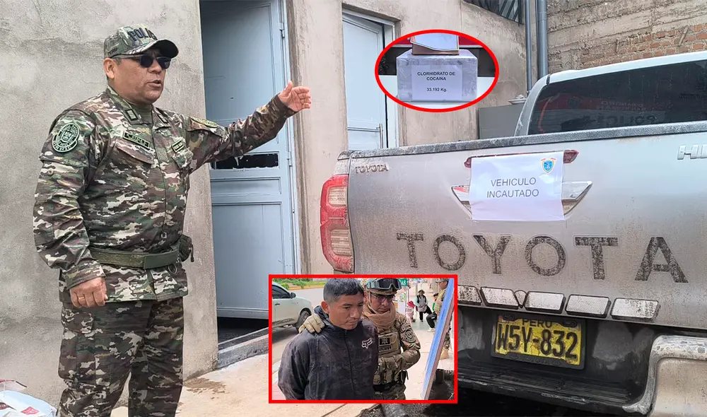Droga era camuflada en camioneta. Hay un detenido. Créditos: Cinthia Alvarez / La República