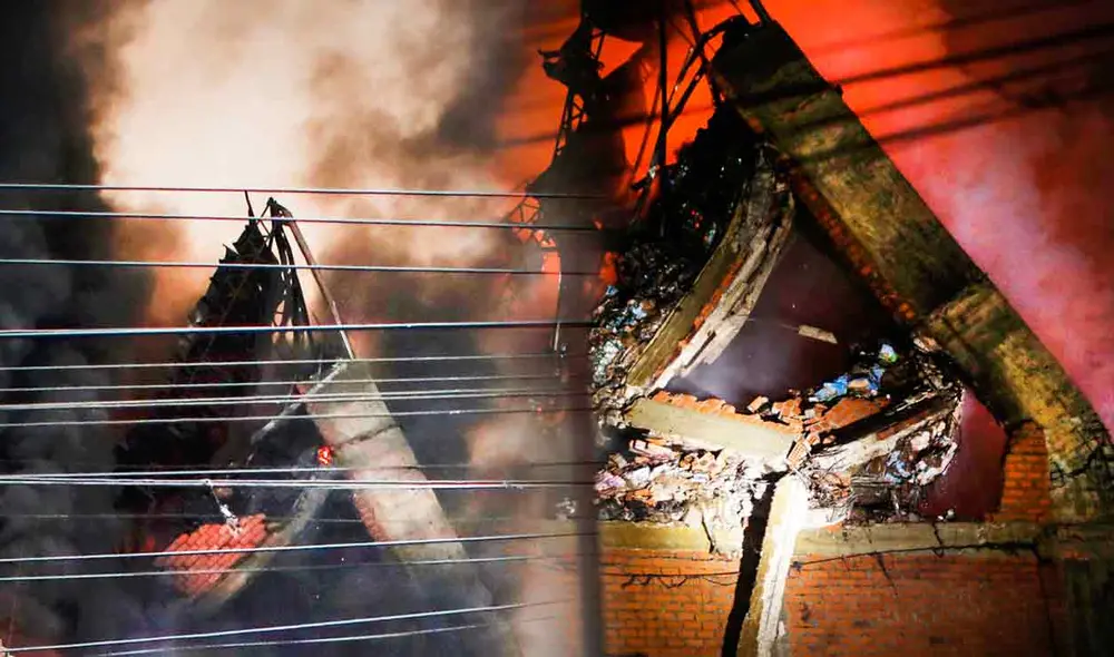 Incendio en Cercado de Lima sigue activo tras 24 horas desde su inicio. Foto: composición LR/Carlos Félix