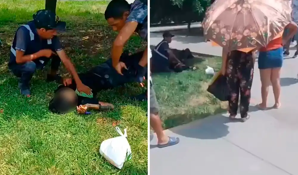 Vecinos señalan que la delincuencia es constante en el parque ubicado en medio de la avenida Velasco Alvarado. Foto: composición LR