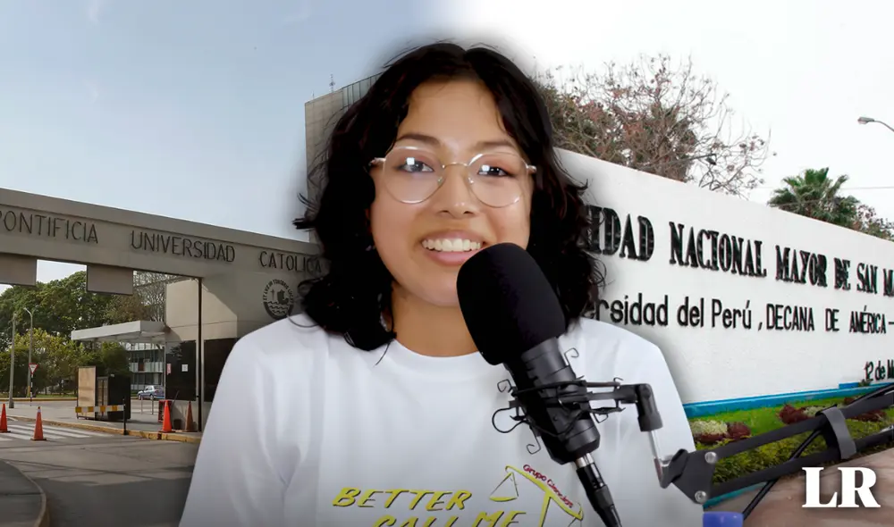 Yaneli tomó la difícil decisión de dejar la PUCP para cumplir su sueño de ingresar a Arqueología en la UNMSM. Foto: composición LR/PUCP/UNMSM Yaneli tomó la difícil decisión de dejar la PUCP para cumplir su sueño de ingresar a Arqueología en la UNMSM. Foto: composición LR/PUCP/UNMSM