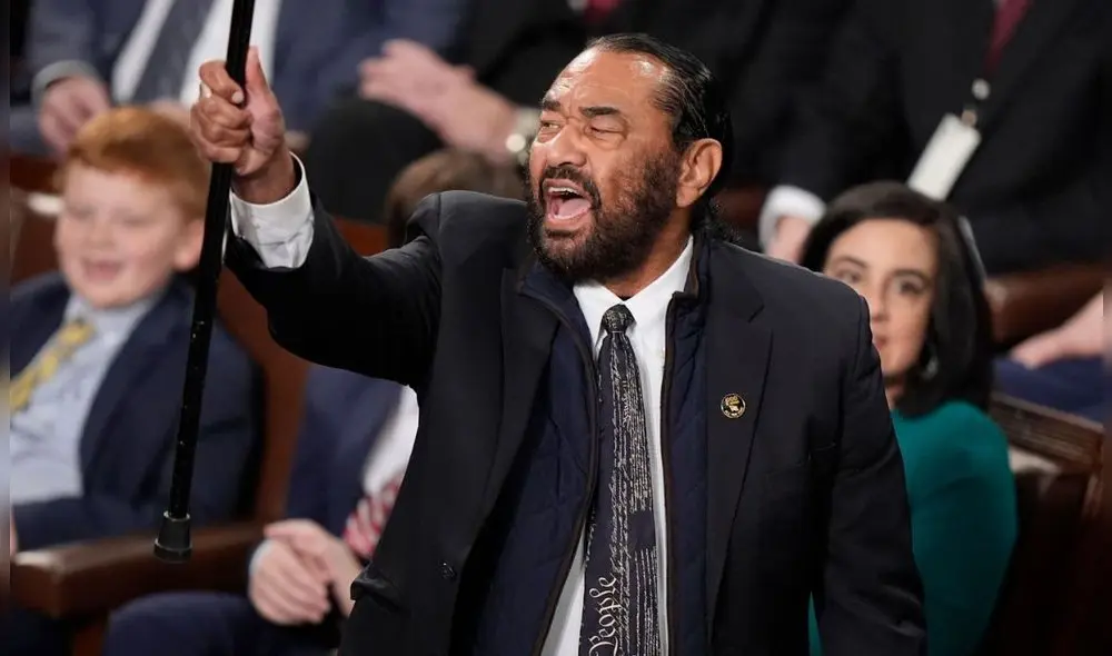 Al Green, representante de Texas, se ha mostrado en contra de las políticas de Donald Trump en Estados Unidos. Foto: uvnimg