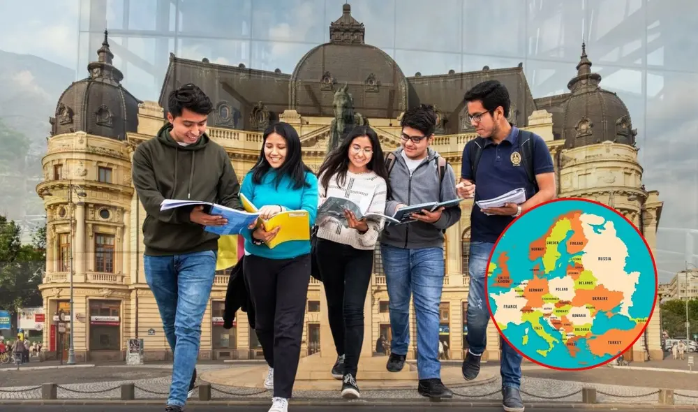 El Gobierno de Rumanía ofrece becas integrales para estudiantes peruanos que cubren matrícula, alojamiento y transporte, con postulación abierta hasta el 12 de marzo de 2025. Foto: composición LR
