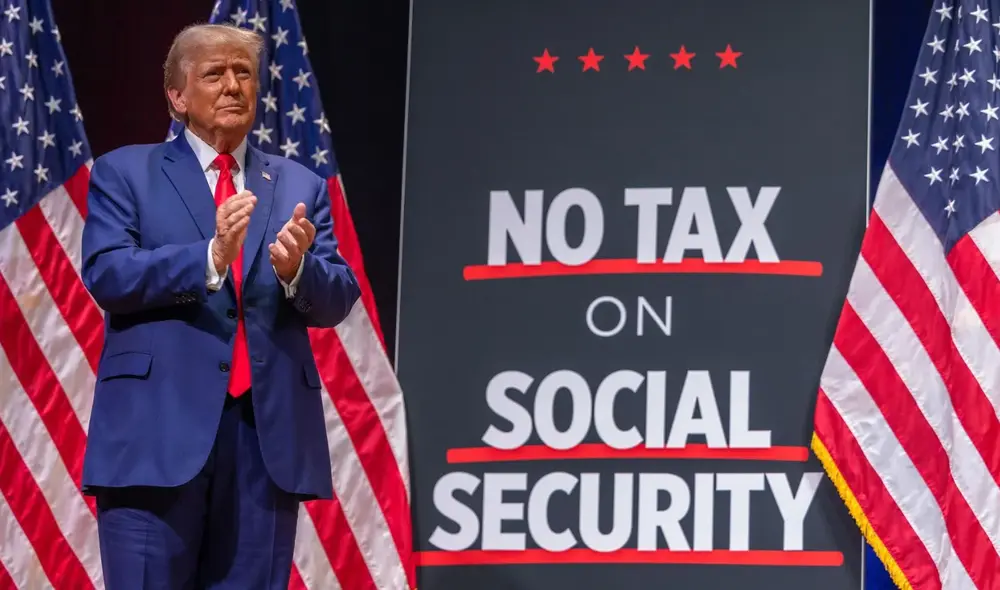Donald Trump garantizó que no recortará los beneficios de la Seguridad Social, asegurando que solo se modificarán en casos de fraude. Foto: Forbes