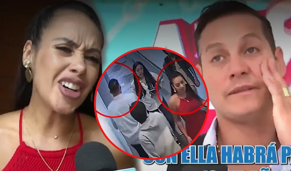 Dorita Orbegoso y Luigui Carbajal no se saludaron en su reencluentro. Foto: composición LR/América TV