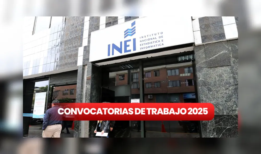 INEI ha lanzado una nueva convocatoria laboral dirigida a estudiantes y egresados de diversas carrera. Foto: Composición LR/Inei INEI ha lanzado una nueva convocatoria laboral dirigida a estudiantes y egresados de diversas carrera. Foto: Composición LR/Inei