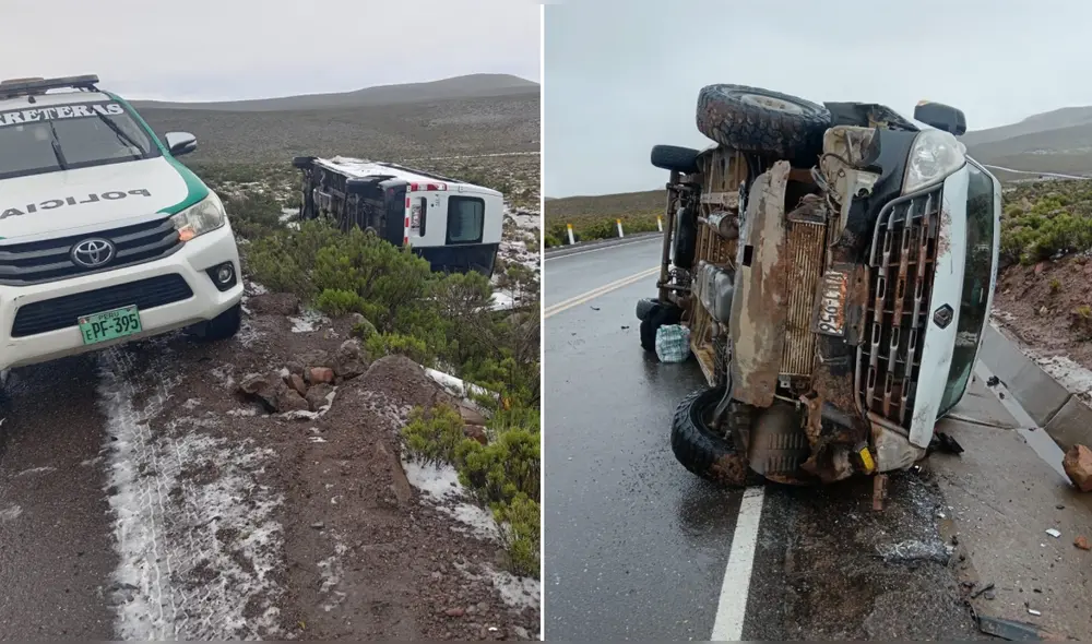 Choque dejó múltiples herido en la zona de Caylloma en Arequipa. Foto: Leonela Aquino/La República Choque dejó múltiples herido en la zona de Caylloma en Arequipa. Foto: Leonela Aquino/La República