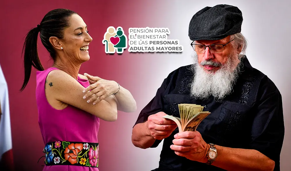 El pago doble de la pensión Bienestar es solo para los adultos mayores. Foto: composición LR/AFP/Freepik