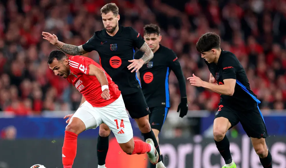 Barcelona enfrentó a Benfica por la ida de los octavos de final de la Champions League. Foto: AFP Barcelona enfrentó a Benfica por la ida de los octavos de final de la Champions League. Foto: AFP