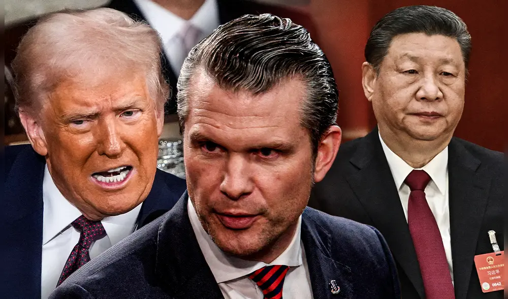 Pete Hegseth indicó que "vivimos en un mundo peligroso, con países poderosos y de ideología muy diferente". Foto: Composición LR/AFP.