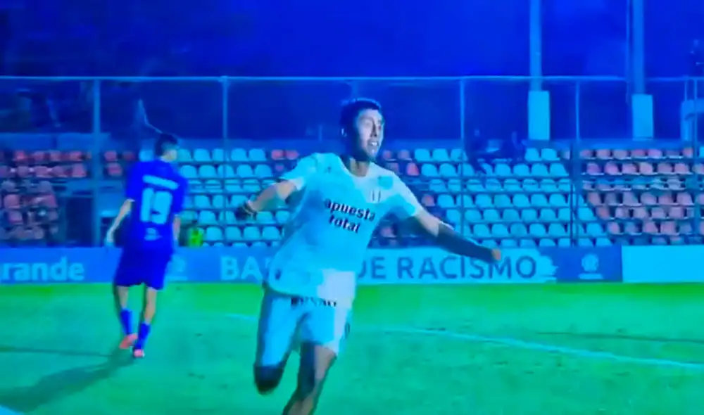 Alex Pullchz convirtió el primer tanto de Universitario ante Metropolitanos en la Copa Libertadores Sub-20. Foto: captura/Nativa TV