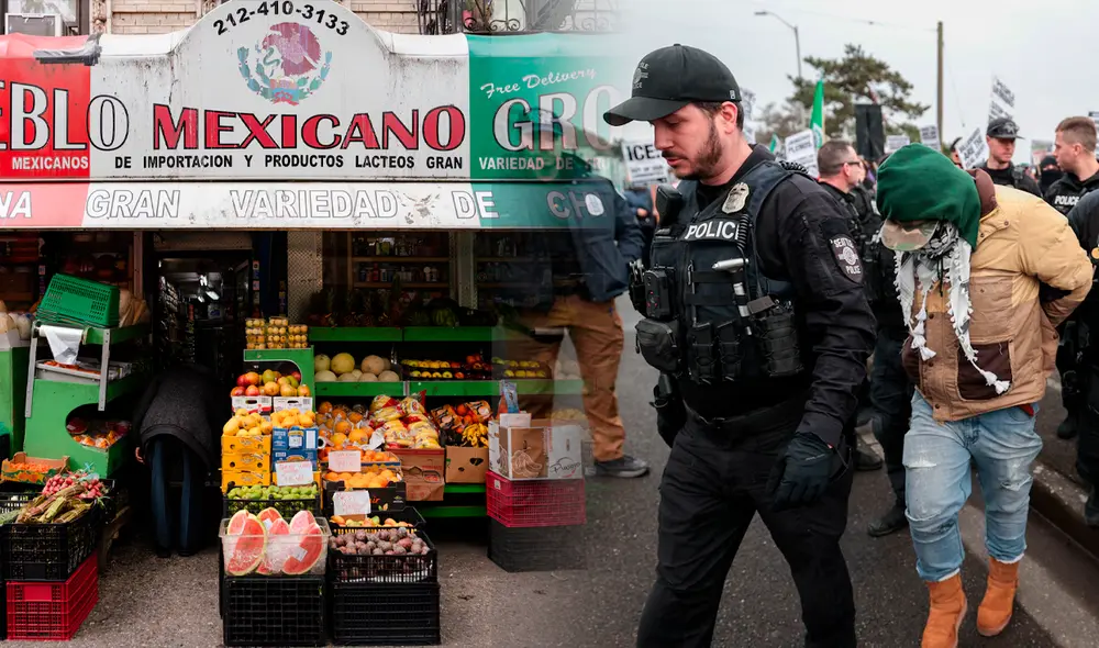 Los inmigrantes en Nueva York, por temor a las redadas, no frecuentan las principales calles, generando ventas bajas. Foto: Composición LR