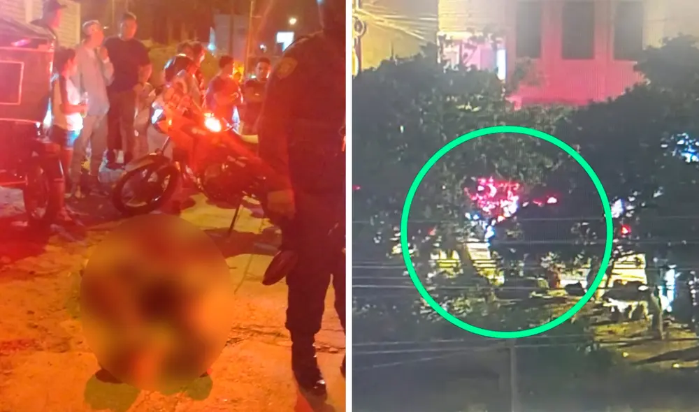 Cámaras de seguridad de Ate registraron el ataque. Foto: composición LR Cámaras de seguridad de Ate registraron el ataque. Foto: composición LR