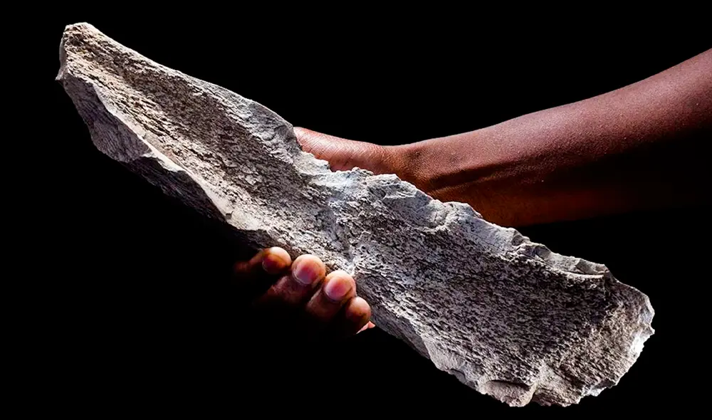 Se trata de casi 30 cuchillos, algunos de hasta 40 centímetros de largo. Foto: CSIC. Se trata de casi 30 cuchillos, algunos de hasta 40 centímetros de largo. Foto: CSIC.