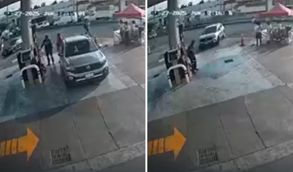 El agresor huyó dejando al trabajador herido. Foto: composición LR/Captura