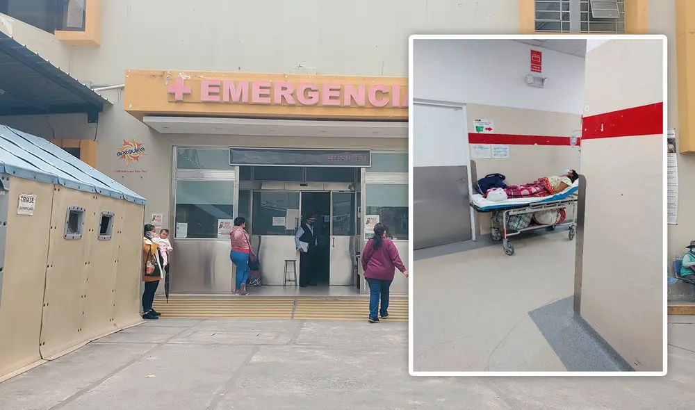 Joven madre fue derivada de emergencia al Hospital Regional Honorio Delgado Espinoza. Foto: composición LR
