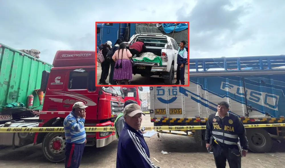 Los comerciantes intentaron socorrer al hombre, pero ya no tenia signos vitales. Foto: composición LR