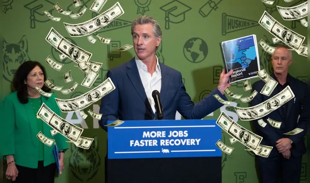 Gavin Newsom buscar recuperar la estabilidad económica laboral y económica de California. Foto: Composición LR/gov.ca.gov