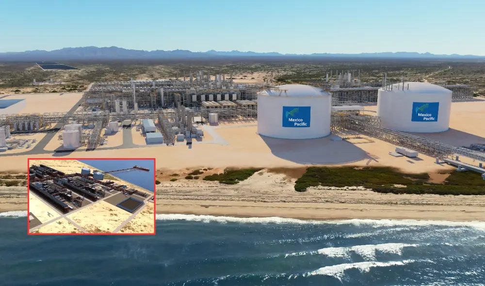 El megaproyecto de gas natural licuado (GNL) Saguaro Energía, liderado por la empresa Mexico Pacific, se desarrollará en Puerto Libertad, Sonora, en la costa del Pacífico mexicano. Foto: composición LR/Forbes México/Energía a Debate El megaproyecto de gas natural licuado (GNL) Saguaro Energía, liderado por la empresa Mexico Pacific, se desarrollará en Puerto Libertad, Sonora, en la costa del Pacífico mexicano. Foto: composición LR/Forbes México/Energía a Debate
