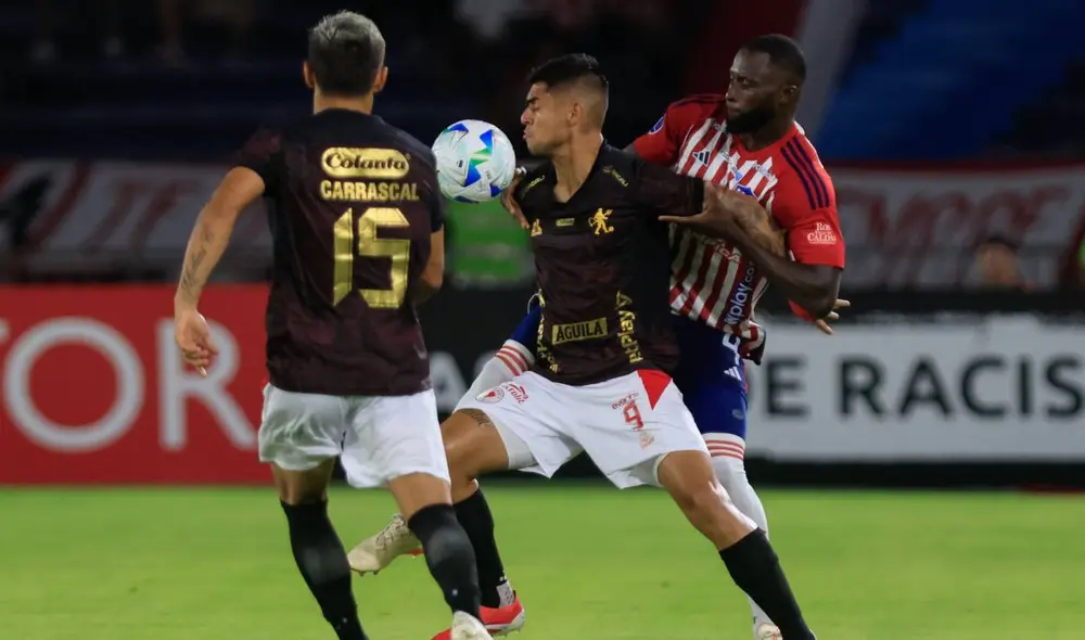Junior y América de Cali jugaron en Barranquilla. Foto: Conmebol Sudamericana