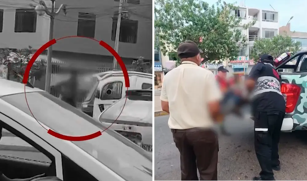 El cuchillo fue encontrado a varias cuadras de la escena del crimen. Foto: composición LR/América TV El cuchillo fue encontrado a varias cuadras de la escena del crimen. Foto: composición LR/América TV