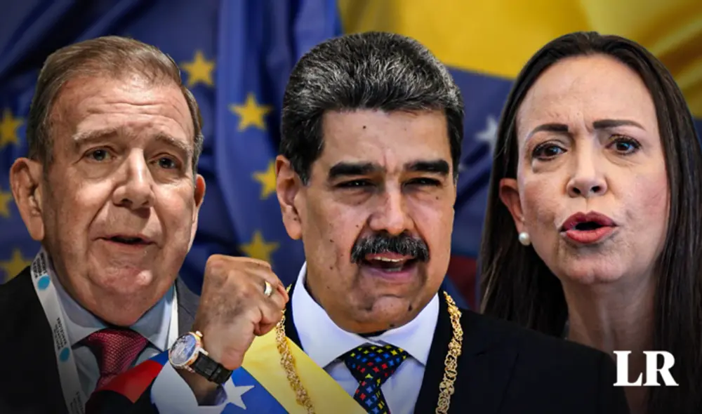 Líderes opositores venezolanos, María Corina Machado y Edmundo González, instan a la Unión Europea a endurecer sanciones contra el gobierno de Maduro. Foto: composición LR Líderes opositores venezolanos, María Corina Machado y Edmundo González, instan a la Unión Europea a endurecer sanciones contra el gobierno de Maduro. Foto: composición LR
