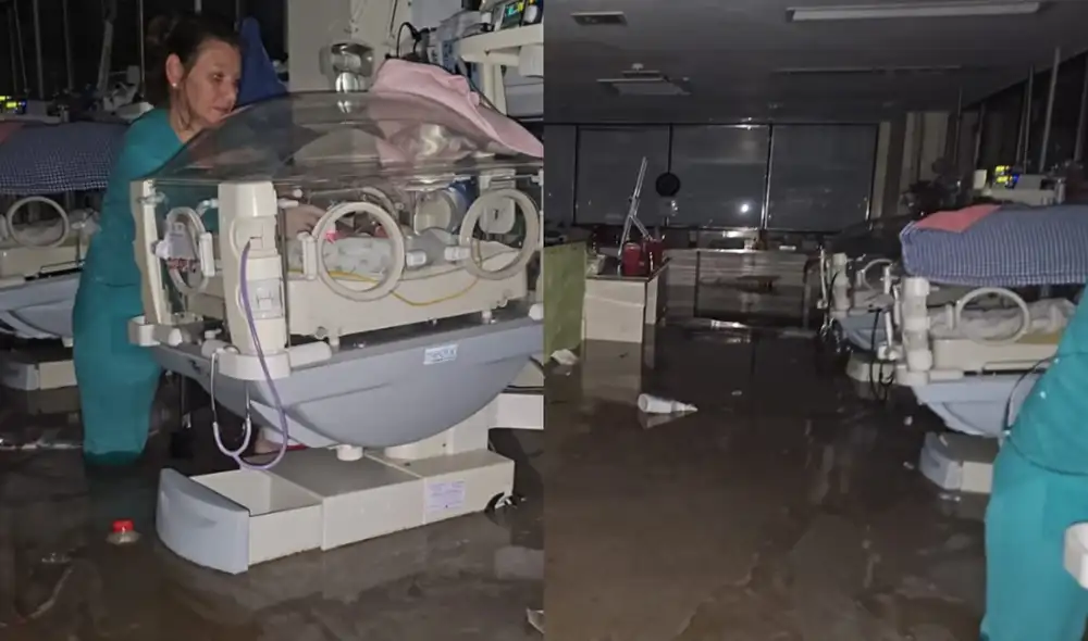 La ciudad de Bahía Blanca ha sido afectada con lluvias de 200 mm. Foto: composición LR/TN