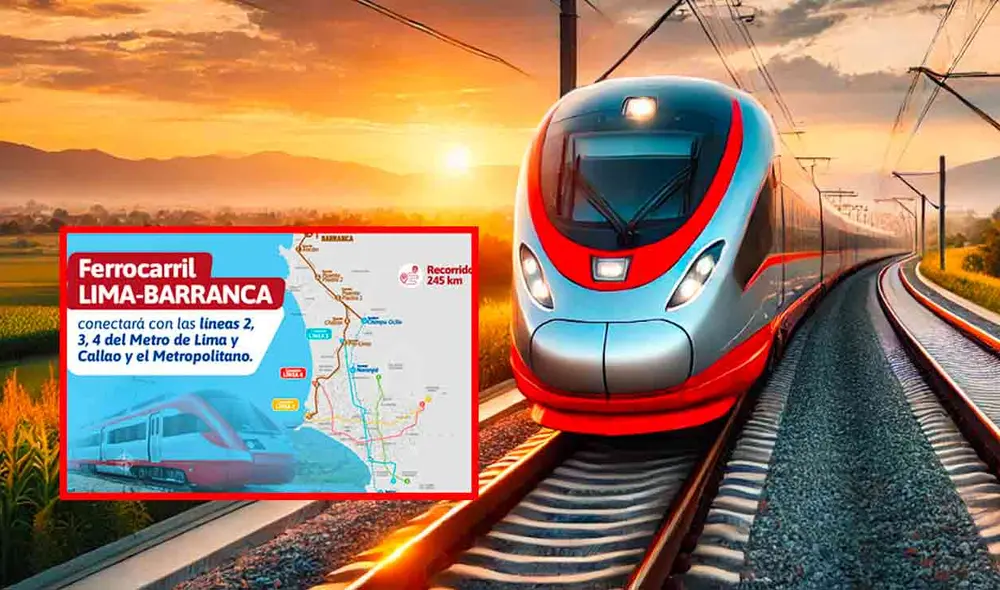 El nuevo ferrocarril conectará el norte de Lima con el Callao a través de un sistema de transporte moderno y eficiente. Foto: composición LR/Andina