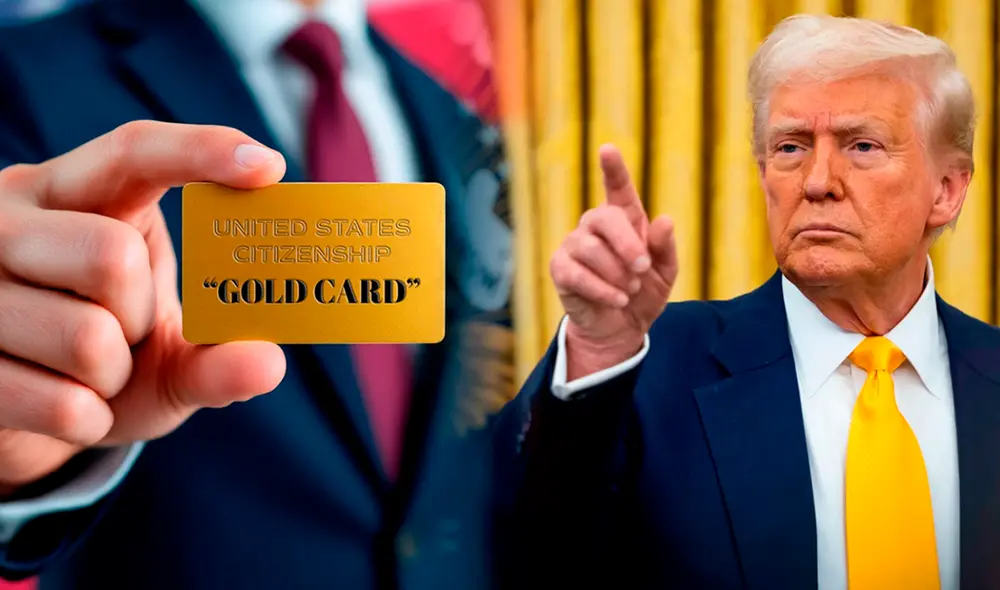 Gold Card de Trump: lo que se sabe hasta ahora sobre su nueva propuesta migratoria en EE. UU. Foto: Composición LR Gold Card de Trump: lo que se sabe hasta ahora sobre su nueva propuesta migratoria en EE. UU. Foto: Composición LR