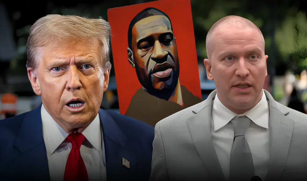 Donald Trump descartó considerar un indulto para Derek Chauvin, a pesar de la campaña impulsada por sectores conservadores. Foto: composición LR/EFE/Radio Canadá Donald Trump descartó considerar un indulto para Derek Chauvin, a pesar de la campaña impulsada por sectores conservadores. Foto: composición LR/EFE/Radio Canadá