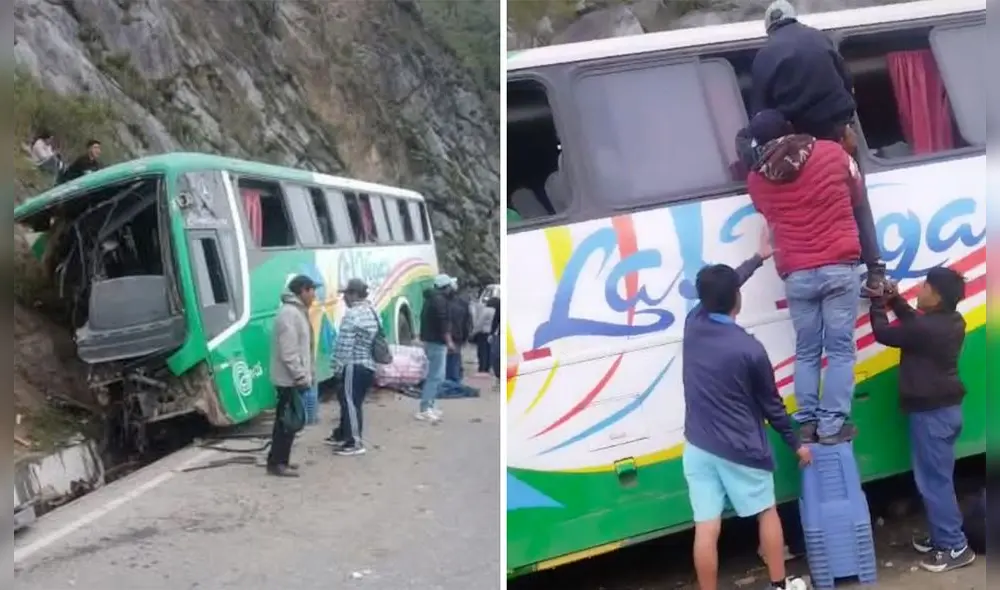 Accidente en Otuzco alertó a autoridades y población. Foto: composición LR/difusión