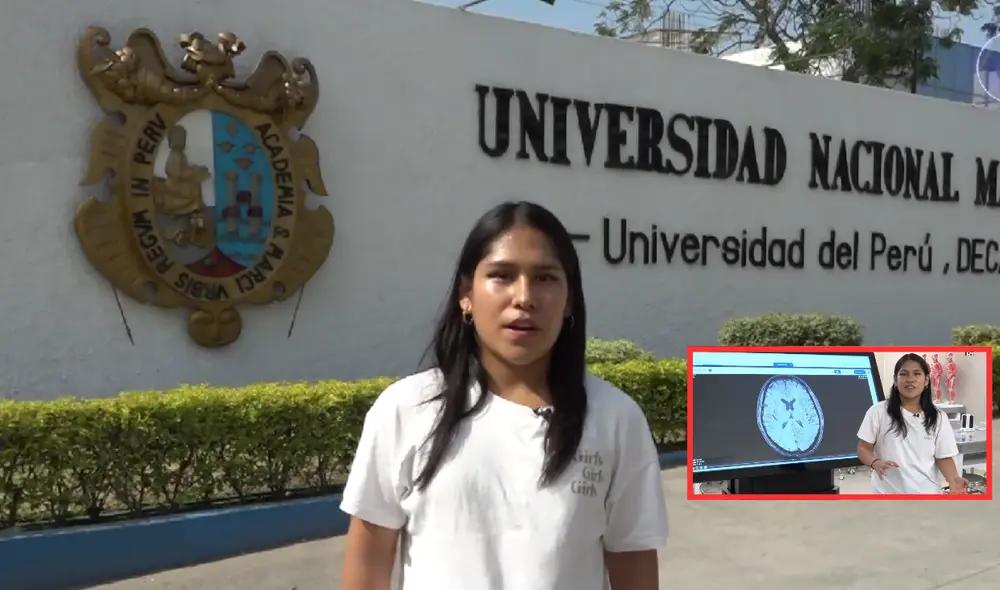 Camila Alvarado estudió en el colegio Santo Domingo, ubicado en Chorrillos. Foto: Composición LR/ YouTube