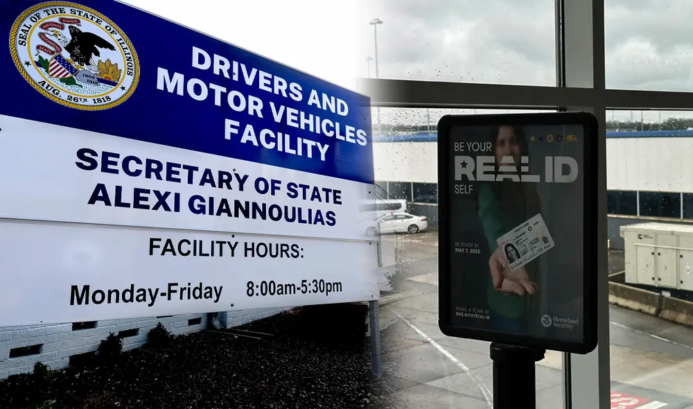 A partir del 7 de mayo de 2025, será obligatorio tener una Real ID o pasaporte para vuelos nacionales en EE. UU., generando alta demanda en Illinois. Foto: composición LR/ DMV/ The State Journal-Register A partir del 7 de mayo de 2025, será obligatorio tener una Real ID o pasaporte para vuelos nacionales en EE. UU., generando alta demanda en Illinois. Foto: composición LR/ DMV/ The State Journal-Register